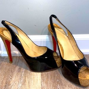 Authentic Christian Louboutin size 39 1/2 heels